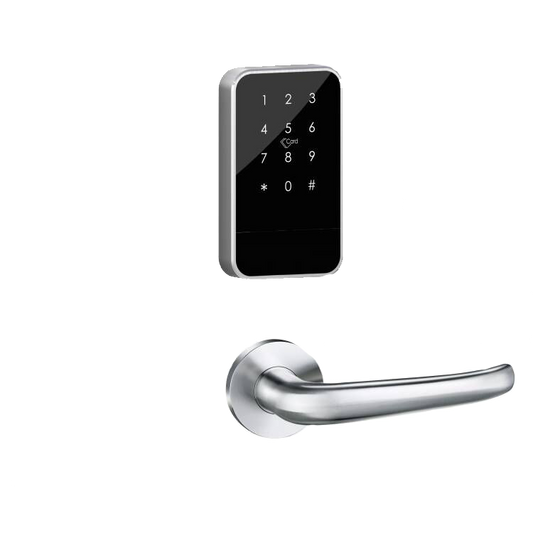 Tuya SaaS Zigbee Keypad Door Lock with Handle for Office, Hotel, and Home Use